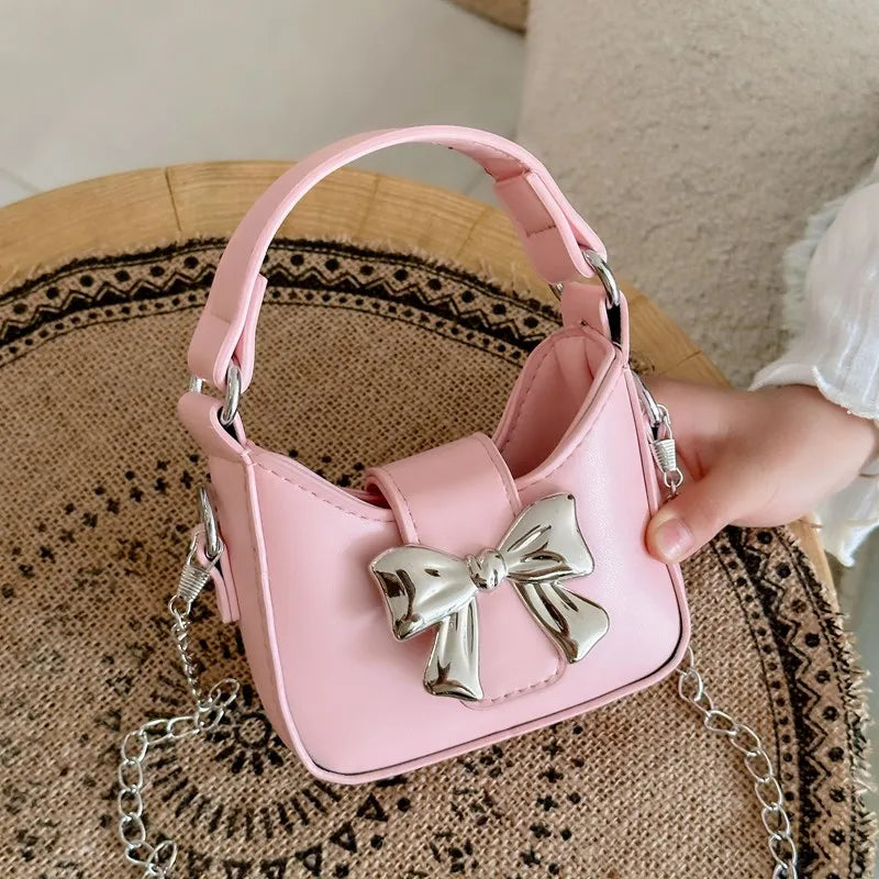 Korean Style Girl Princess Bag Cute Sweet Bow Chain Crossbody Bags