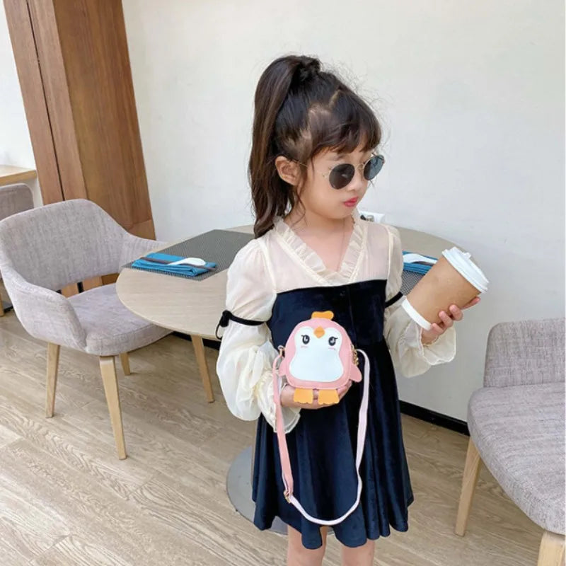 Animal Penguin Shape Shoulder Bag Kids