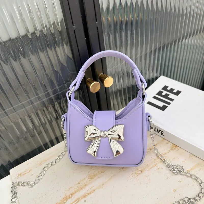 Korean Style Girl Princess Bag Cute Sweet Bow Chain Crossbody Bags