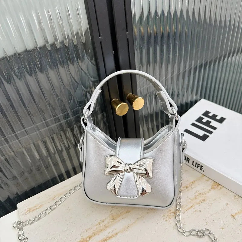 Korean Style Girl Princess Bag Cute Sweet Bow Chain Crossbody Bags