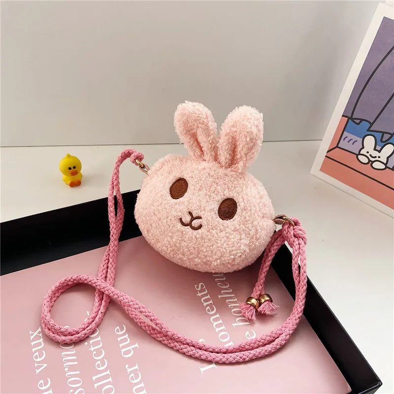 Cartoon Plush Shoulder Bag For Little Girl  Crossbody Bag