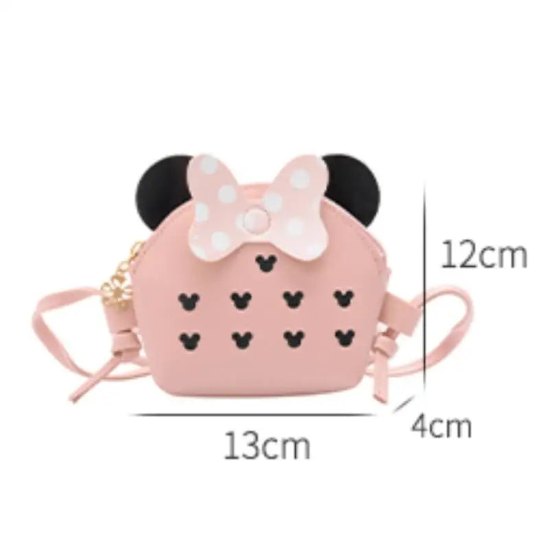 Girls’ Mickey Ears Crossbody Bag – Cute Bow Shoulder Purse