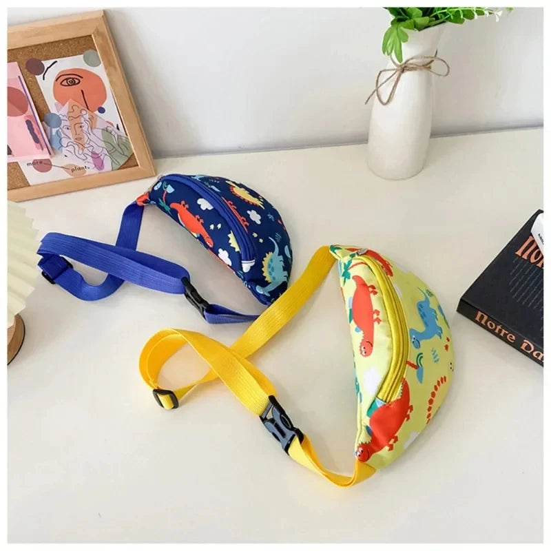 Children‘s Cute Cartoon Dinosaur Crossbody Shoulder Bag