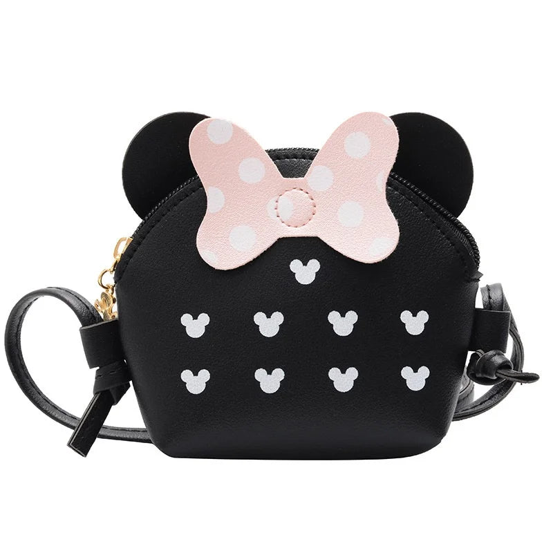 Girls’ Mickey Ears Crossbody Bag – Cute Bow Shoulder Purse