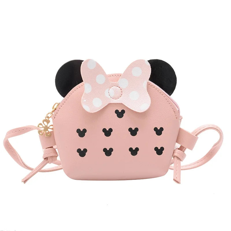 Girls’ Mickey Ears Crossbody Bag – Cute Bow Shoulder Purse