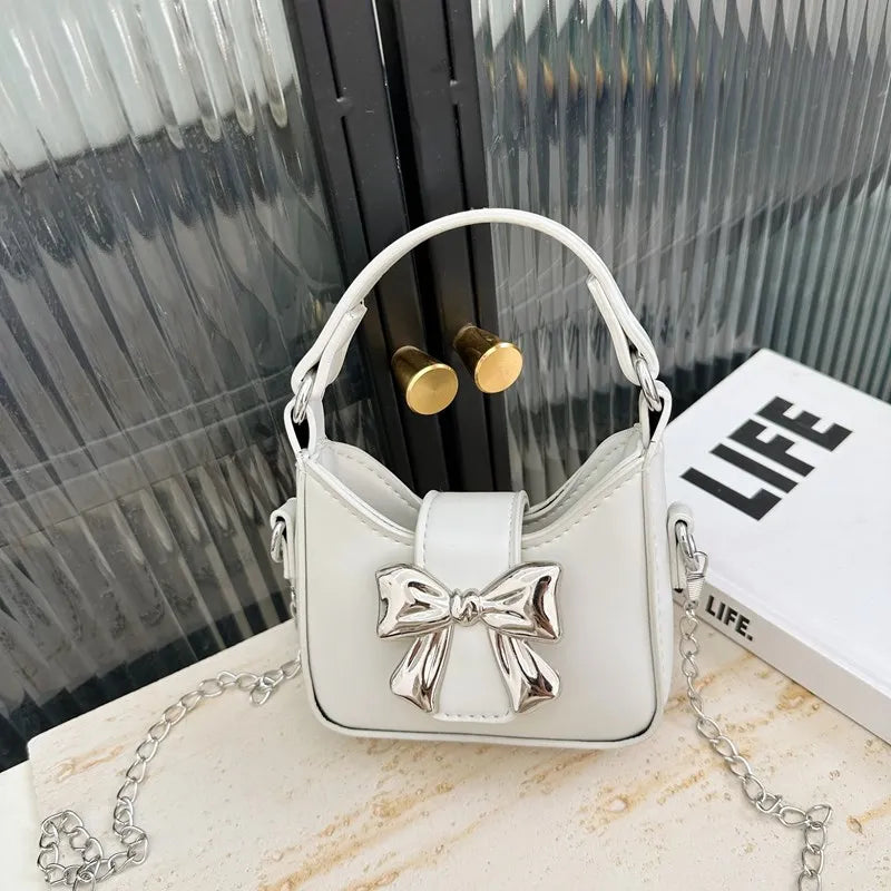 Korean Style Girl Princess Bag Cute Sweet Bow Chain Crossbody Bags